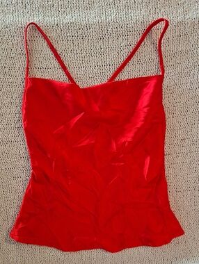 Dizzy Red Satin Spaghetti-Strap Cami